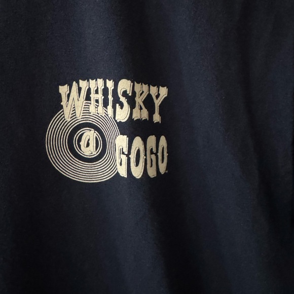 NEW UNISEX LARGE Navy Whisky A Go Go T-Shirt HOLLYWOOD CA - Picture 4 of 5